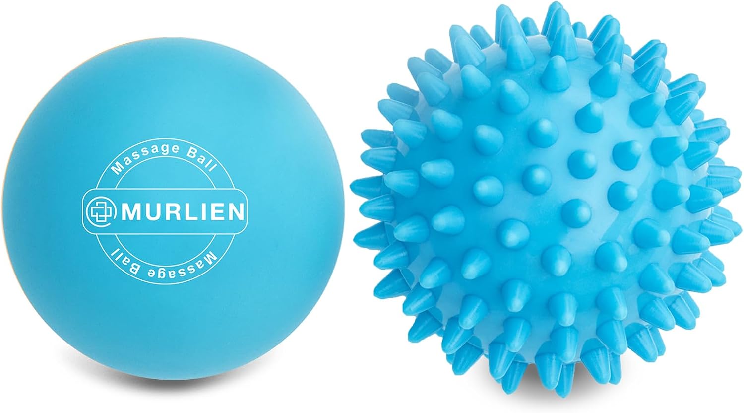 Massage Ball Set, Spiky Ball & Lacrosse Ball for Body Massage, Muscle Relief, Deep Tissue, Myofascial Release, Massager for Neck, Shoulder, Back, Foot or Muscle Tension (Blue) | Muscle Relief, Deep Tissue, Myofascial Release, Massager for Neck, Shoulder, Back, Foot or Muscle Tension – Blue