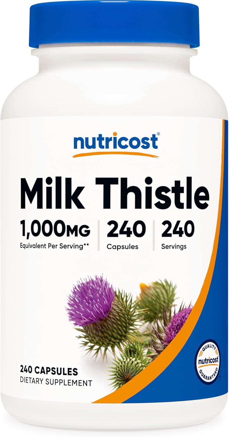 Nutricost Milk Thistle Extract 240 Capsules, 240 Servings, Gluten Free