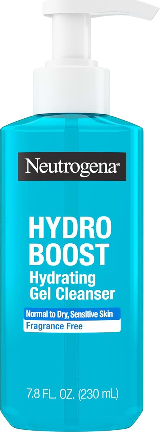Neutrogena Hydro Boost Hydrating Gel Cleanser, Fragrance-Free, 7.8 fl. oz
