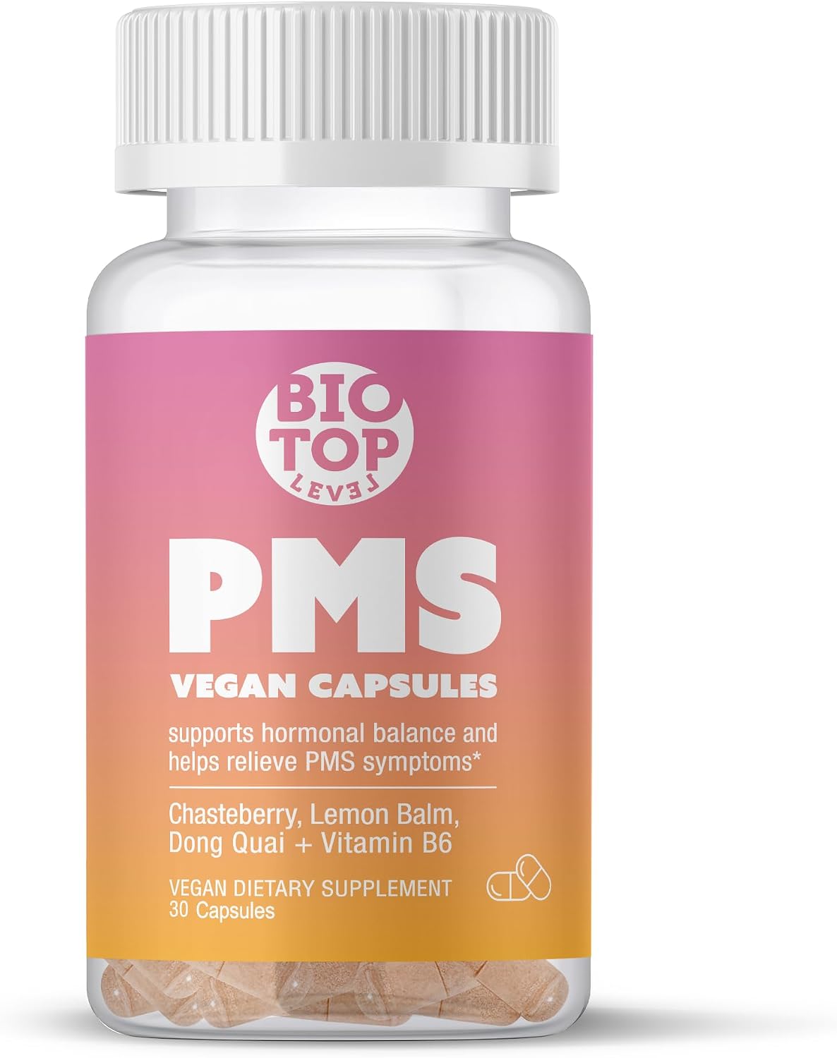 PMS Support for Cramps, Bloating, Breakouts & Mood – 30 Capsules