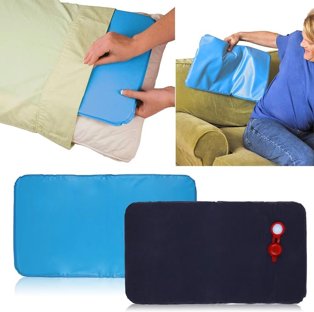Chill Core Cooling Pillow Insert with Chilled Therapy Technology, Cooling Gel Pad for Night Sweats & Hot Flashes, Fits Standard Pillows, Hypoallergenic, Machine Washable