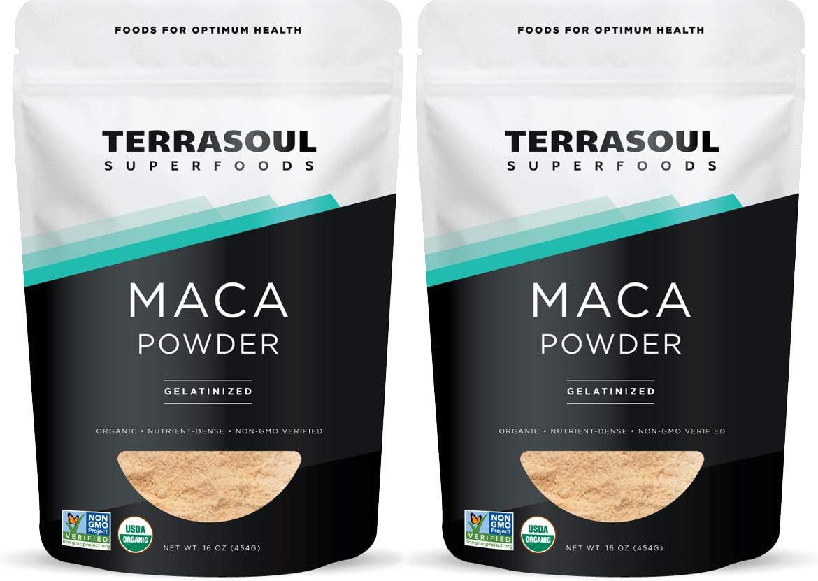 Terrasoul Superfoods Organic Gelatinized Maca Powder, 2 Lbs – Premium Quality | Recommended Use: Supports Increased Stamina & Energy | Gelatinized for Easy Digestion