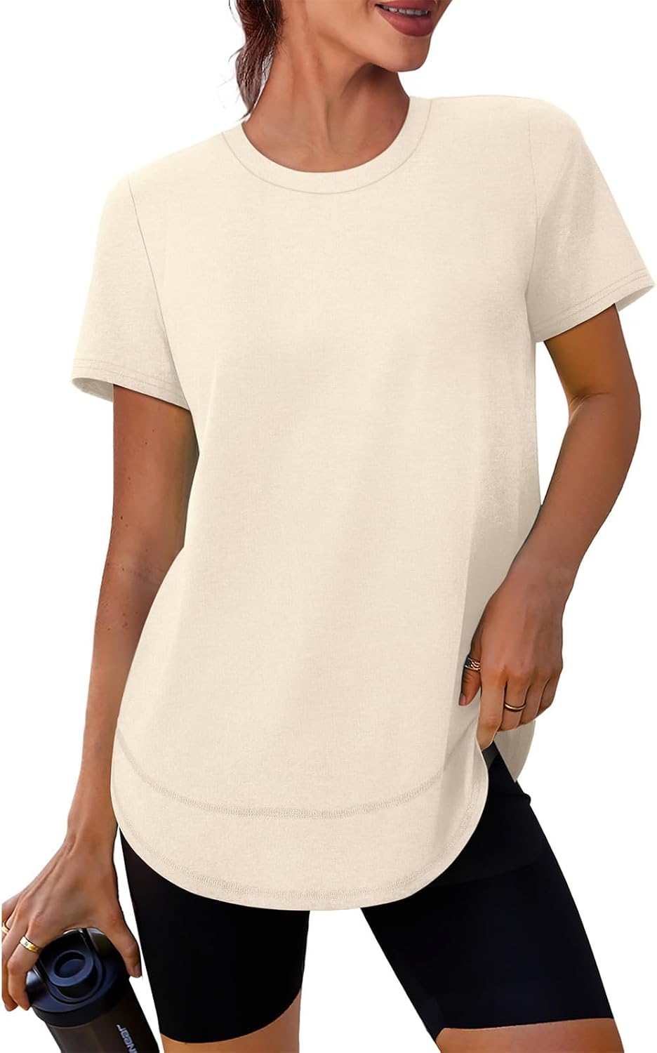 XIEERDUO Womens Workout Tops Short Sleeve Shirts Sun Protection UPF 50+ Quick Dry Outfits for Hiking Running S-3XL