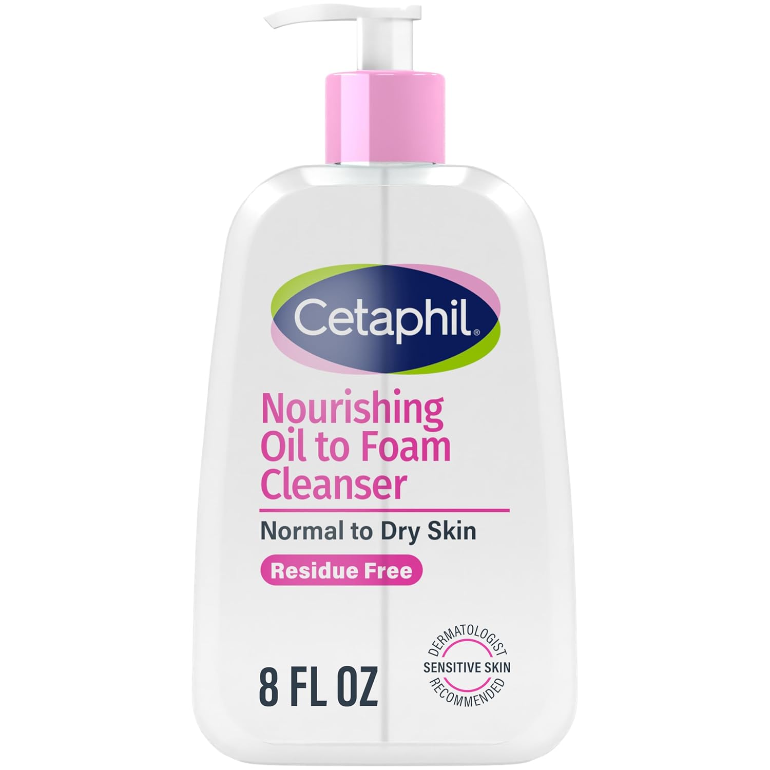 Cetaphil Nourishing Oil to Foam Facial Cleanser, Dry Skin, 8oz