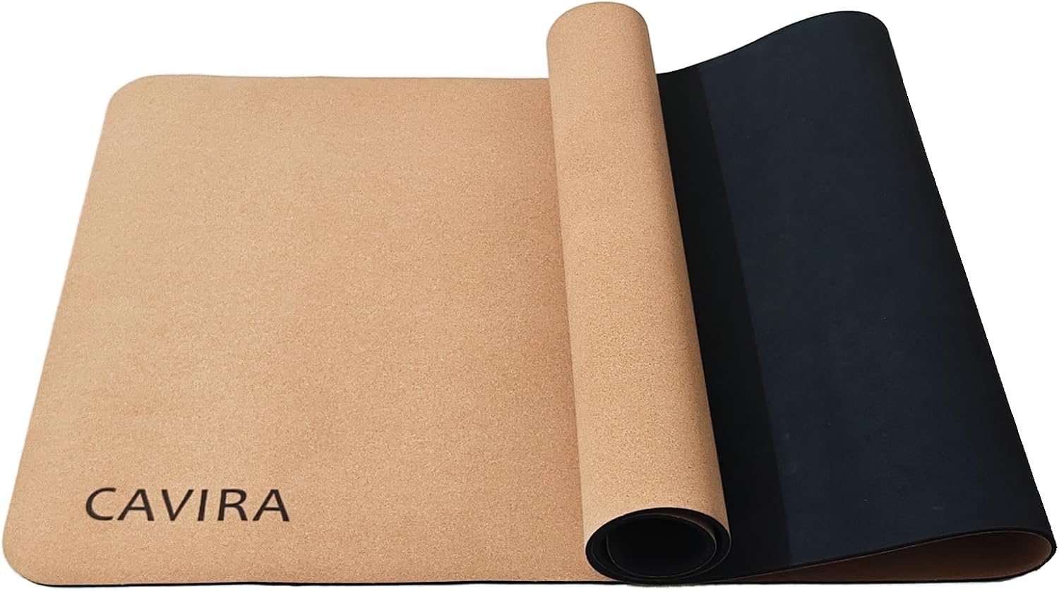 Cork Yoga Mat with Rubber Base – Durable & Comfortable & Eco-Friendly | Professional Yoga Mat for Hot Yoga, Pilates & Fitness