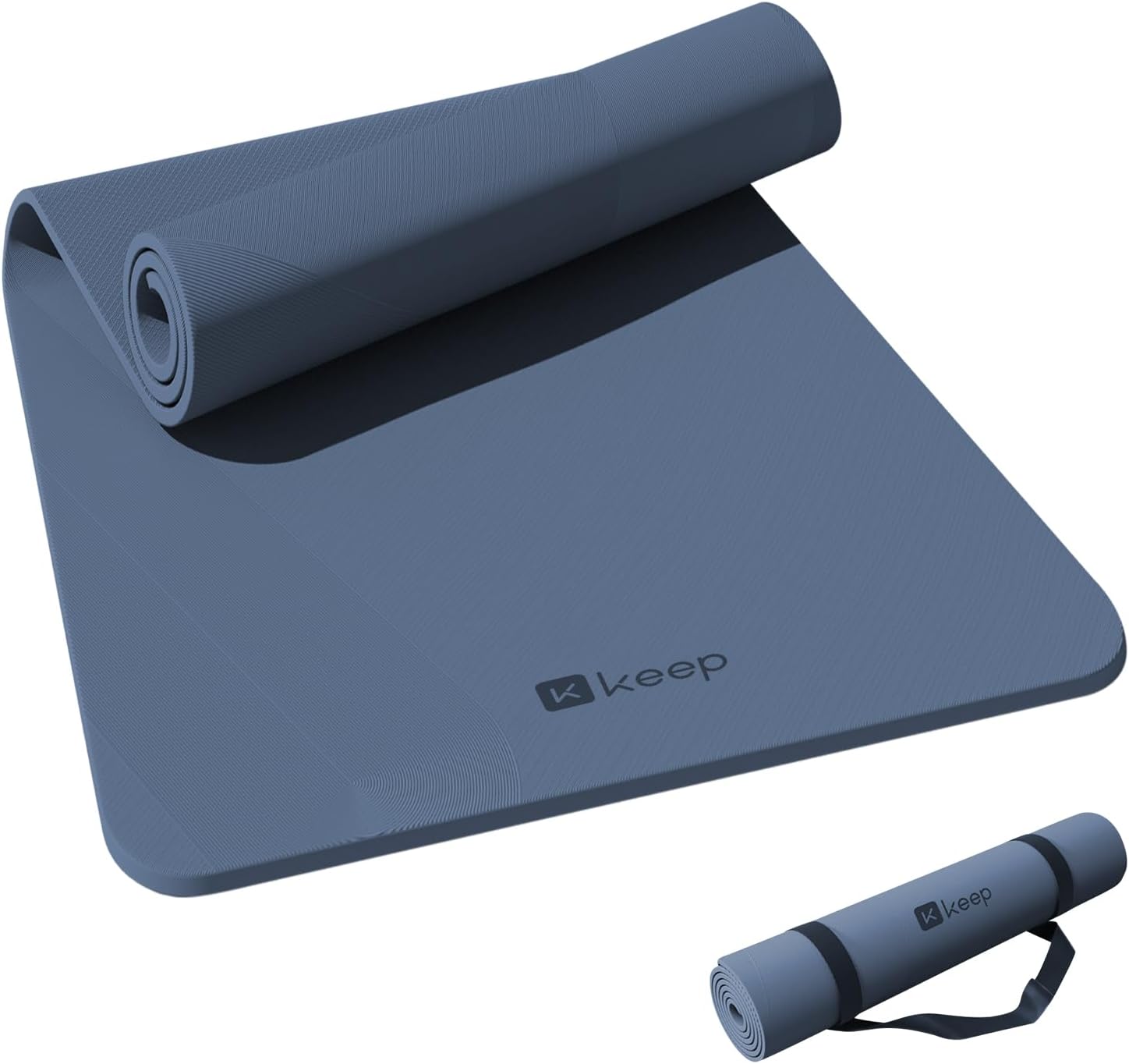 KEEP Extra Wide Yoga Mat, 7mm Thick 72″ x 32″ Exercise Mat | 7mm thick Extra wide yoga mat with carry strap for home workout, yoga, exercise and Pilates