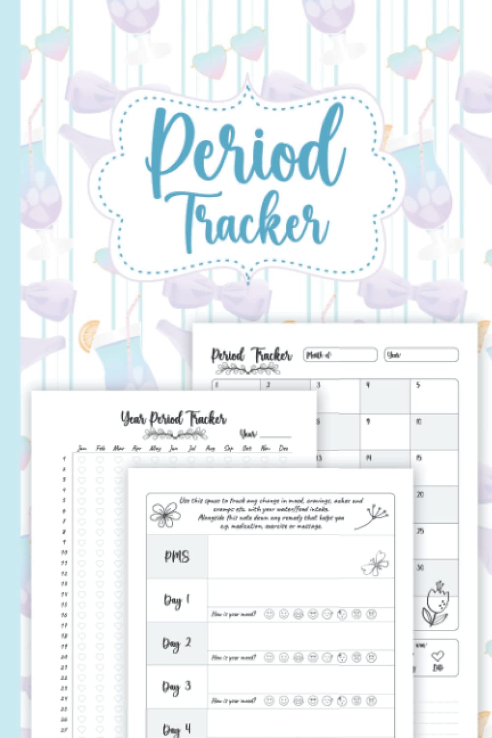 Period Tracker Journal For Teenager: Menstrual Cycle Tracker Journal (Sized 6 x 9 inches, 102 Pages) – Keep Track of Your Menstrual Cycles for 4 Years – Period Tracking Journal For Girls