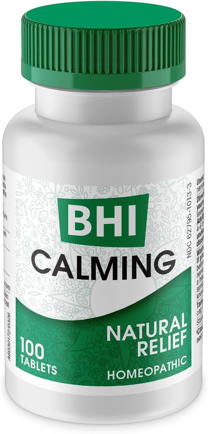 MediNatura BHI Calming Support Homeopathic Tablets, 100 Count
