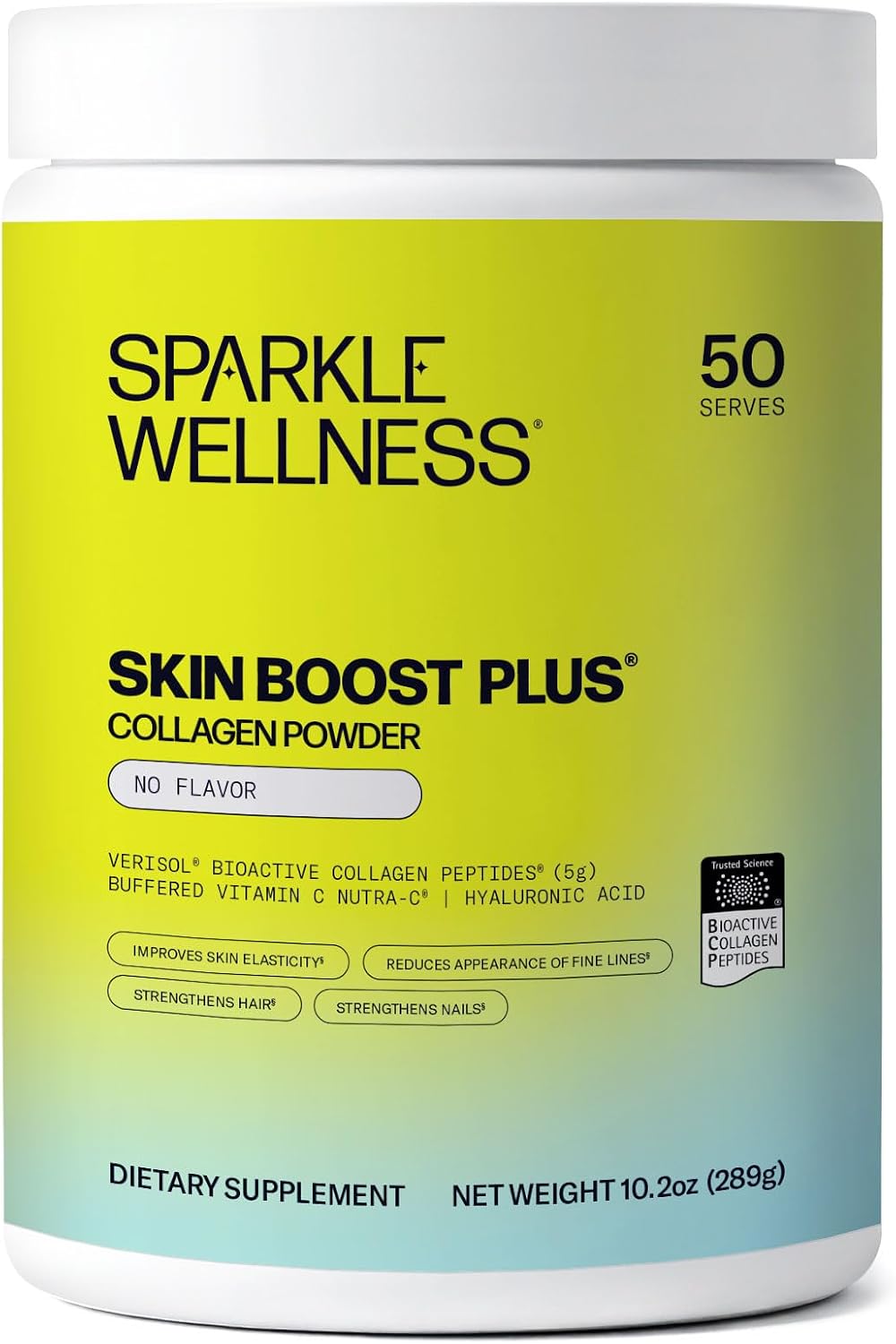 Sparkle Wellness Skin Boost Plus VERISOL Collagen Peptides (No Flavor)