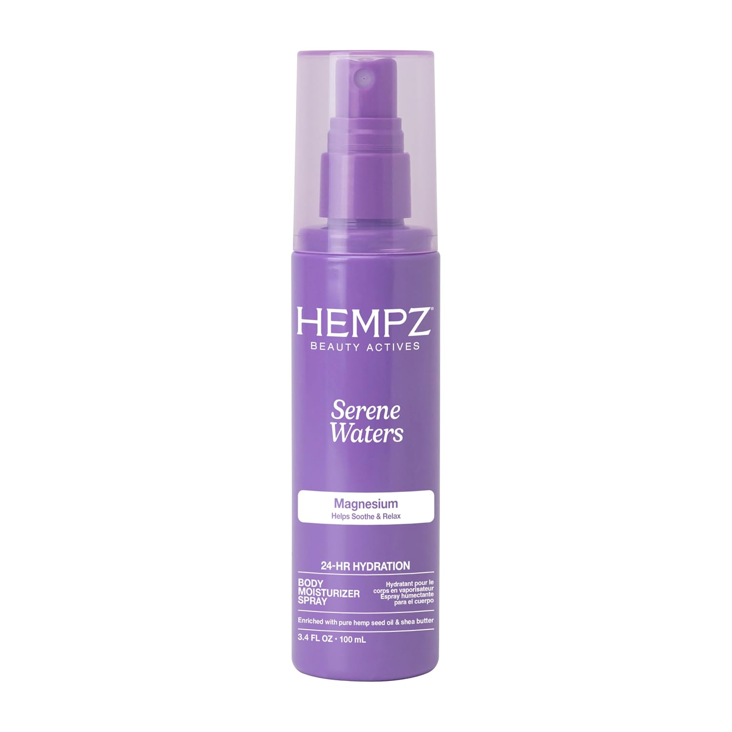 Hempz Magnesium Body Spray, Serene Waters, 3.4 fl.oz.
