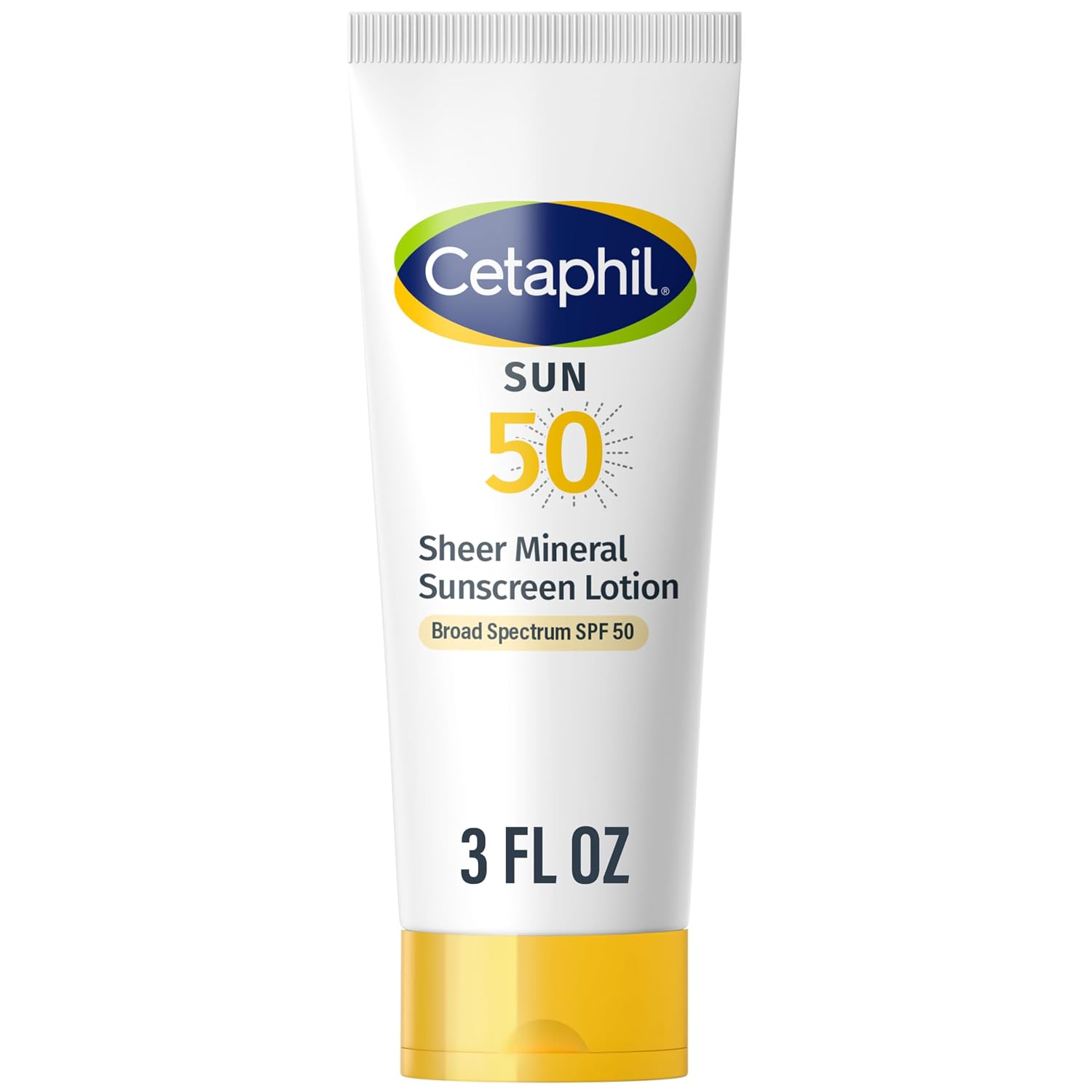 Cetaphil Sheer Mineral Sunscreen Lotion, Face & Body, SPF 50, 3oz
