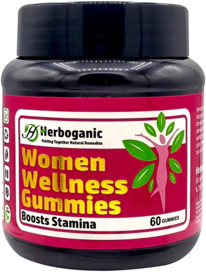 HERBOGANIC Women Wellness Gummies – Support for Energy, Stamina, and Hormonal Balance Pack of 60
