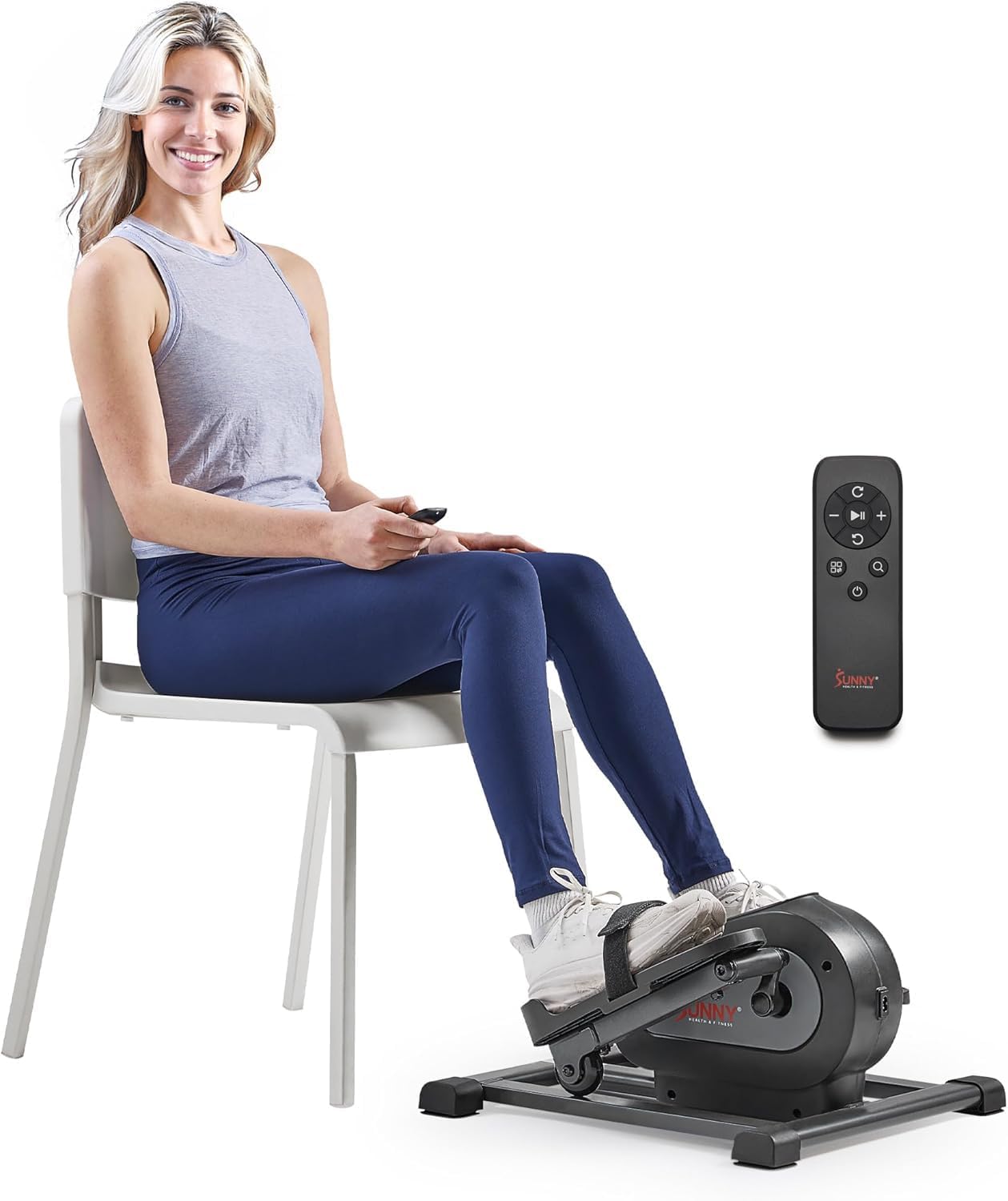Sunny Health & Fitness Under Desk Pedal Elliptical Machine Leg Exerciser