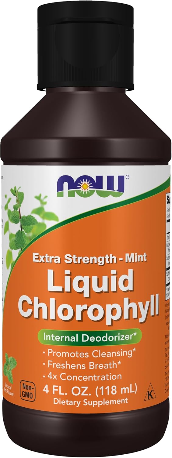 Now Supplements, Liquid Chlorophyll, Extra Strength, Mint, 4 fl. Oz.