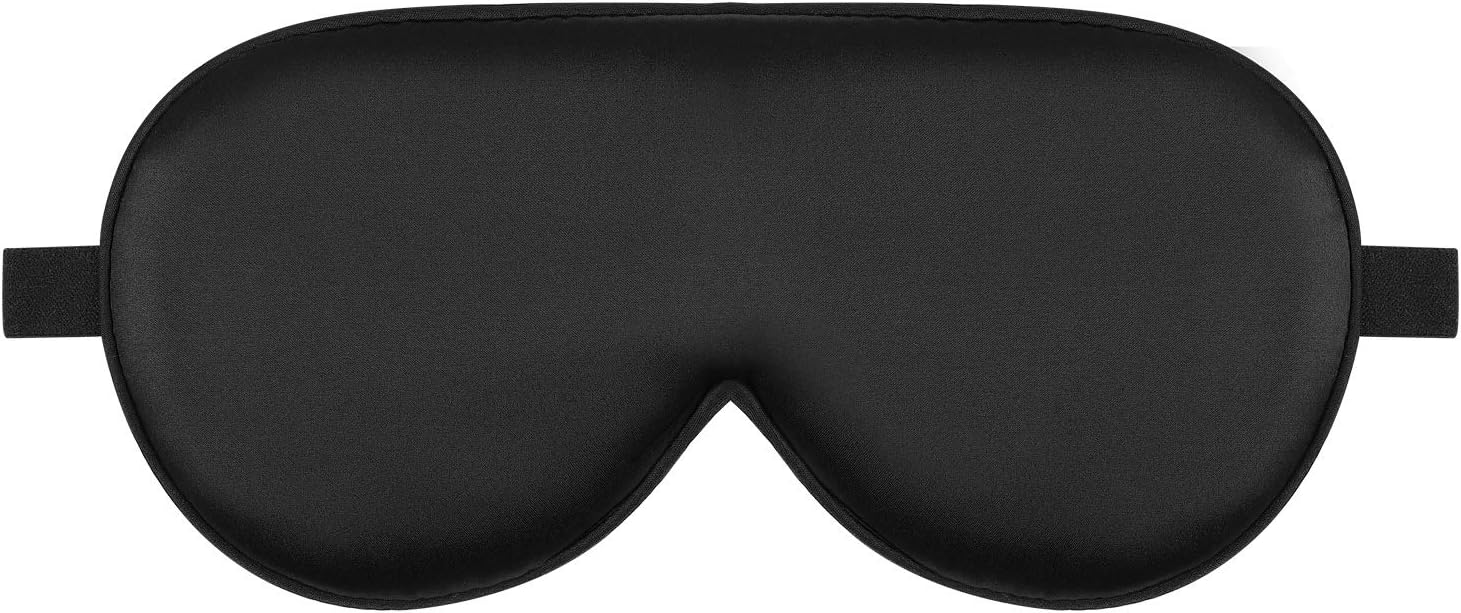 Alaska Bear Sleep Mask Silk Eye Cover with Shaped Pad, Machine Washable
