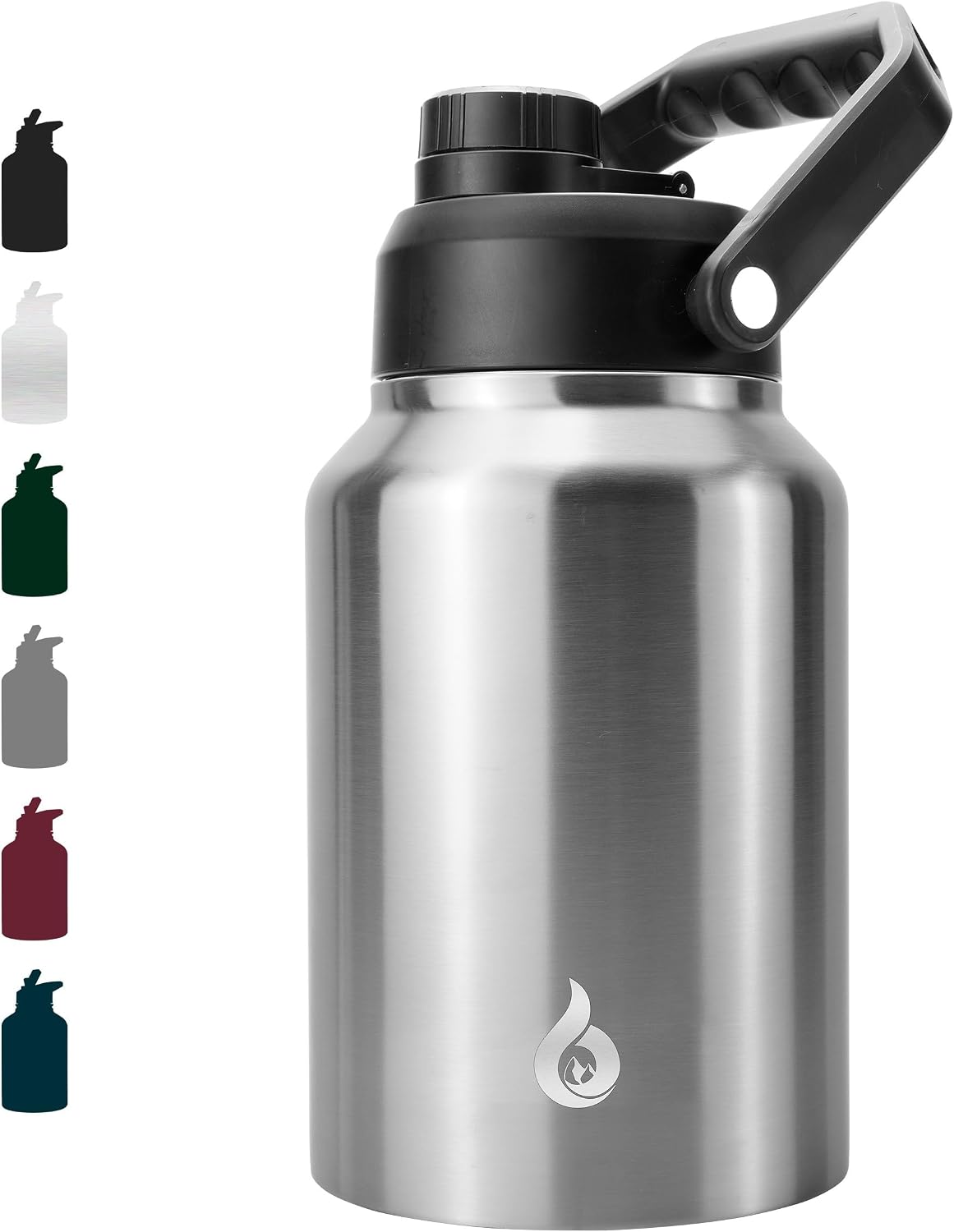 BJPKPK 64oz Insulated Water Bottle, Half Gallon Stainless Steel Water Jug | Vacuum Insulated Jug with Rotating Handle & Spout Lid, BPA-Free Leak-Proof Large Water Bottle for Hiking, Camping & Outdoor