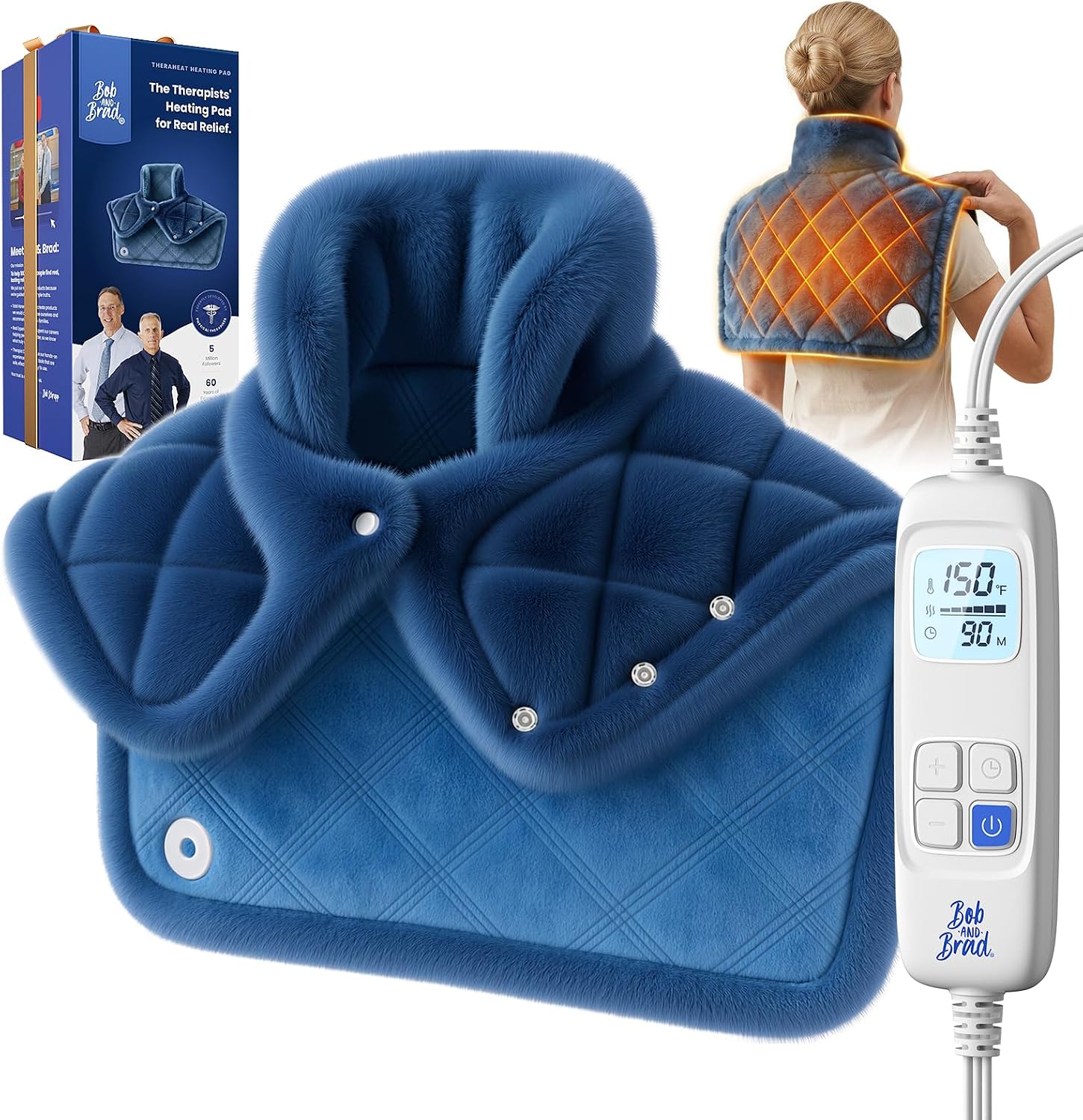 BOB AND BRAD Weighted Heating Pad for Shoulders and Upper Back