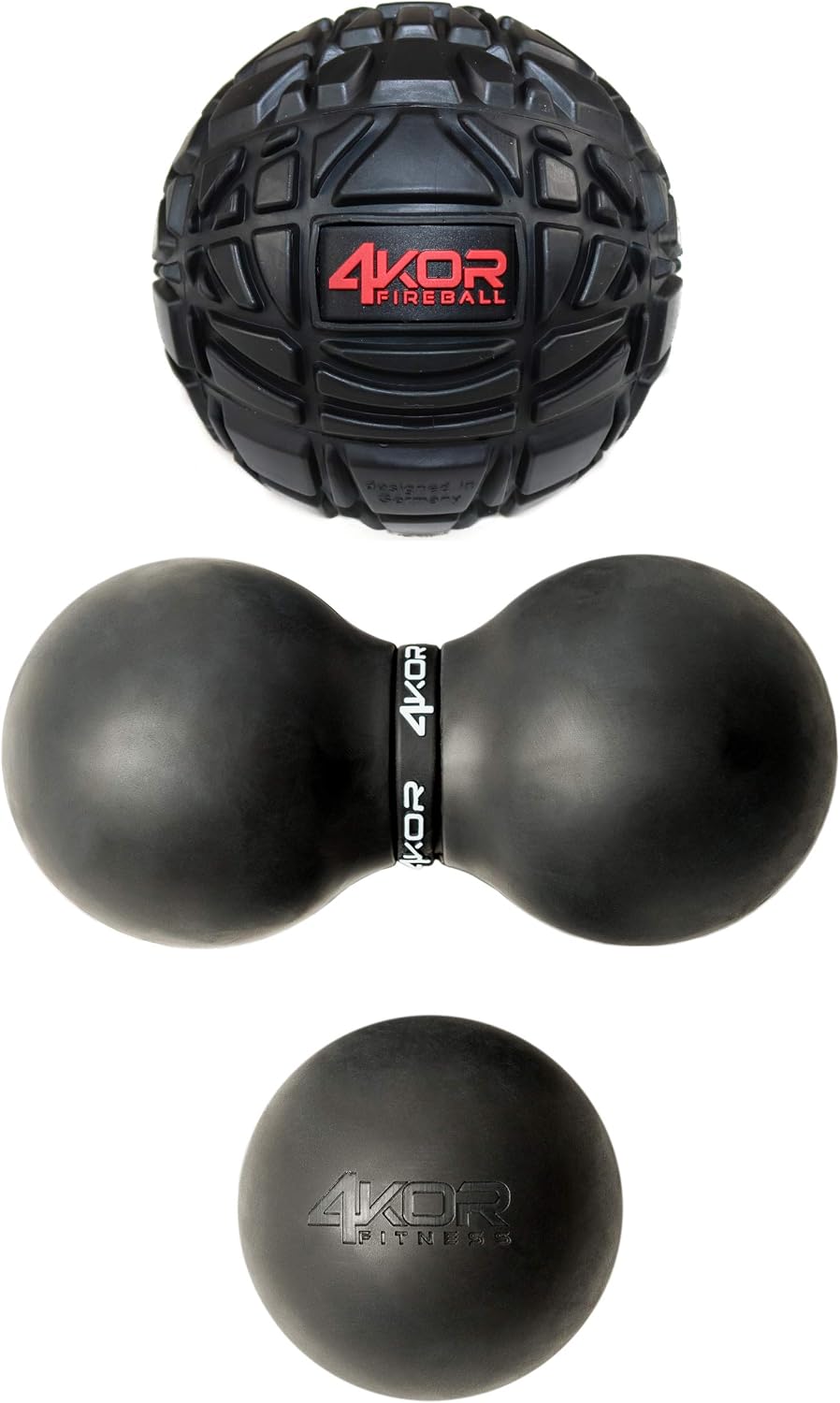 4KOR Massage Balls for Trigger Point Therapy – Myofascial Release Ball – Muscle Relief for Back, Neck, Shoulder, Foot Pain – Fitness Massage Balls for Mobility – Deep Tissue Release Ball