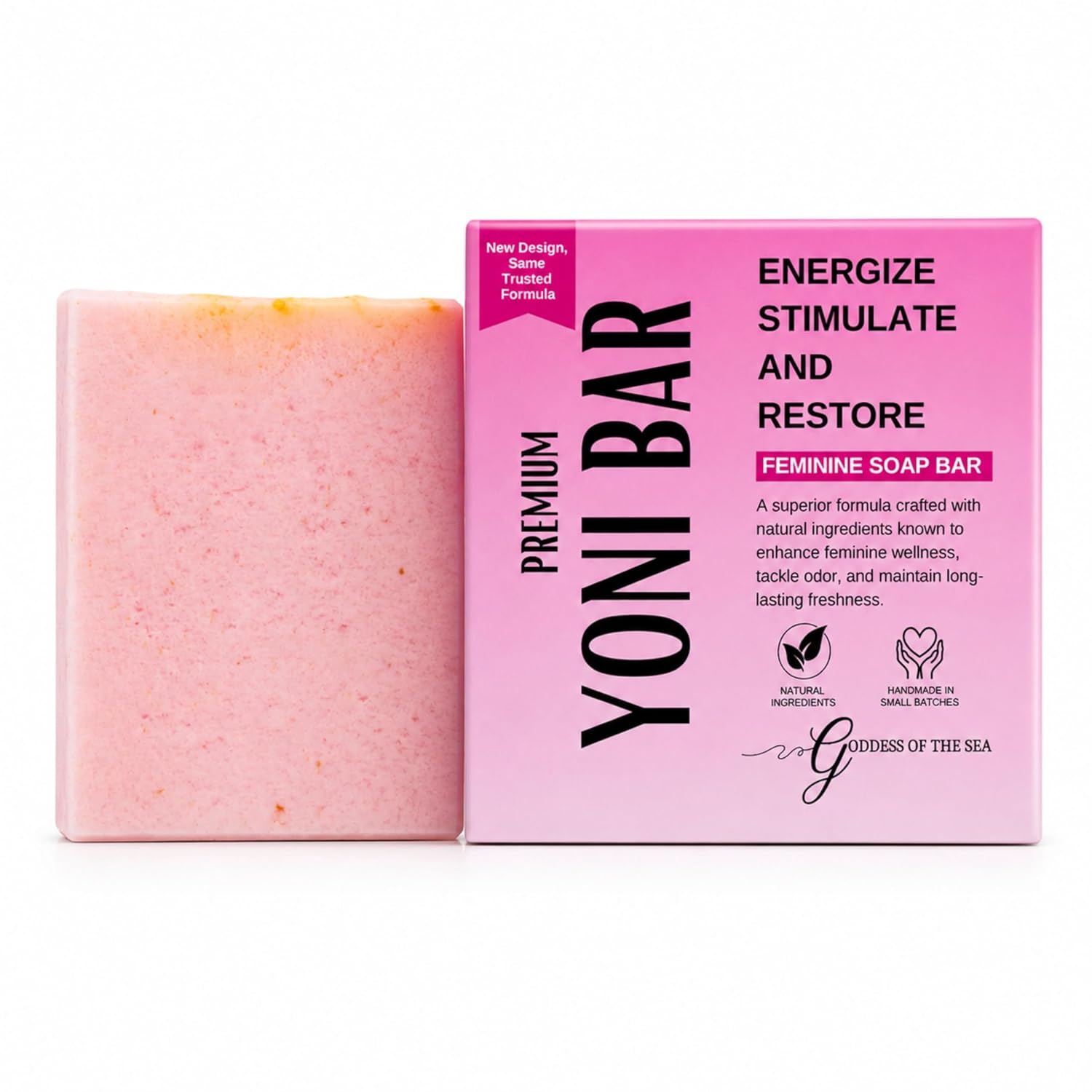 Premium Yoni – Natural Feminine Care Soap for pH Balance, Odor Control & Hydration | Organic Herbal Ingredients | Gentle Yet Effective for Daily Intimate Hygiene | Handmade & Vegan (3oz)