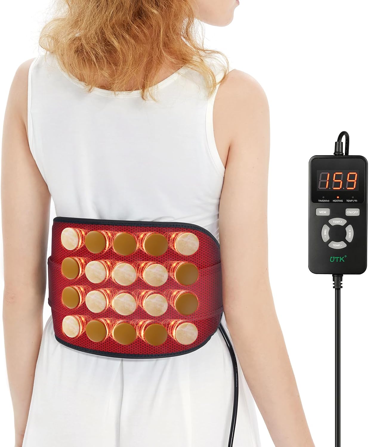 UTK Far Infrared Heating Pad for Back Pain Relief