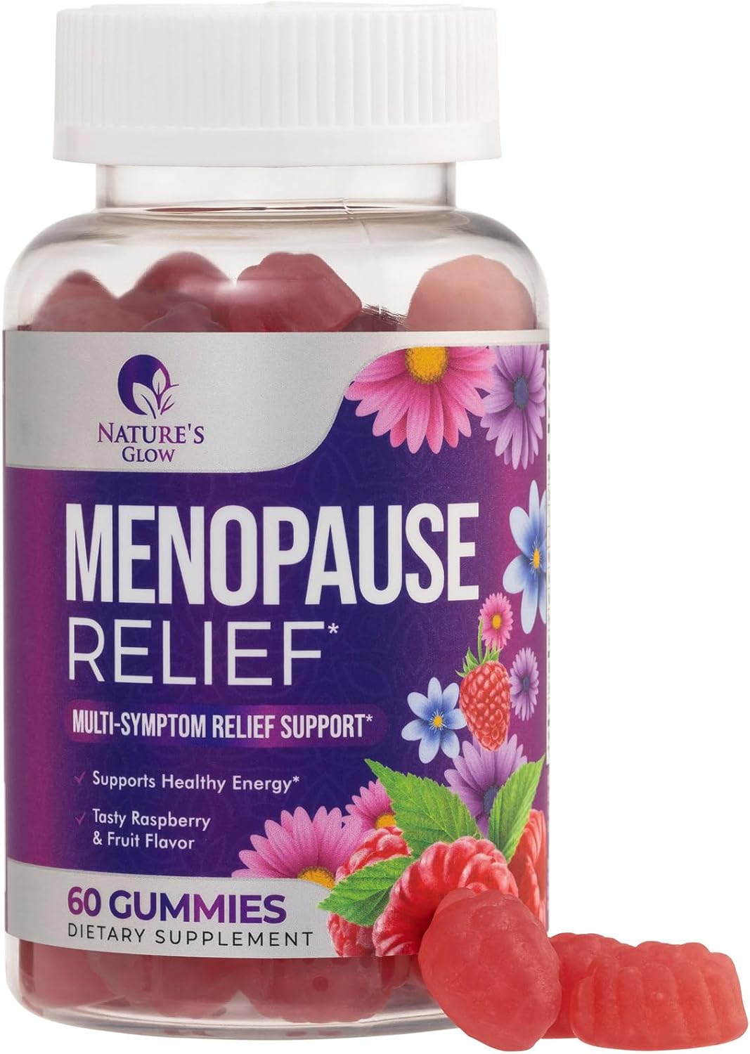 Menopause Supplement for Women – Complete Multi-Benefit Menopause Relief Gummy for Mild Hot Flashes & Night Sweats, Natural Balance & Energy Support, Menopausal Vitamins, Gluten Free – 60 Gummies