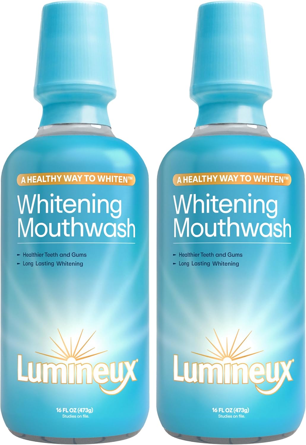 Lumineux Teeth Whitening Mouthwash, Peroxide Free, 16 fl oz, 2 Pack