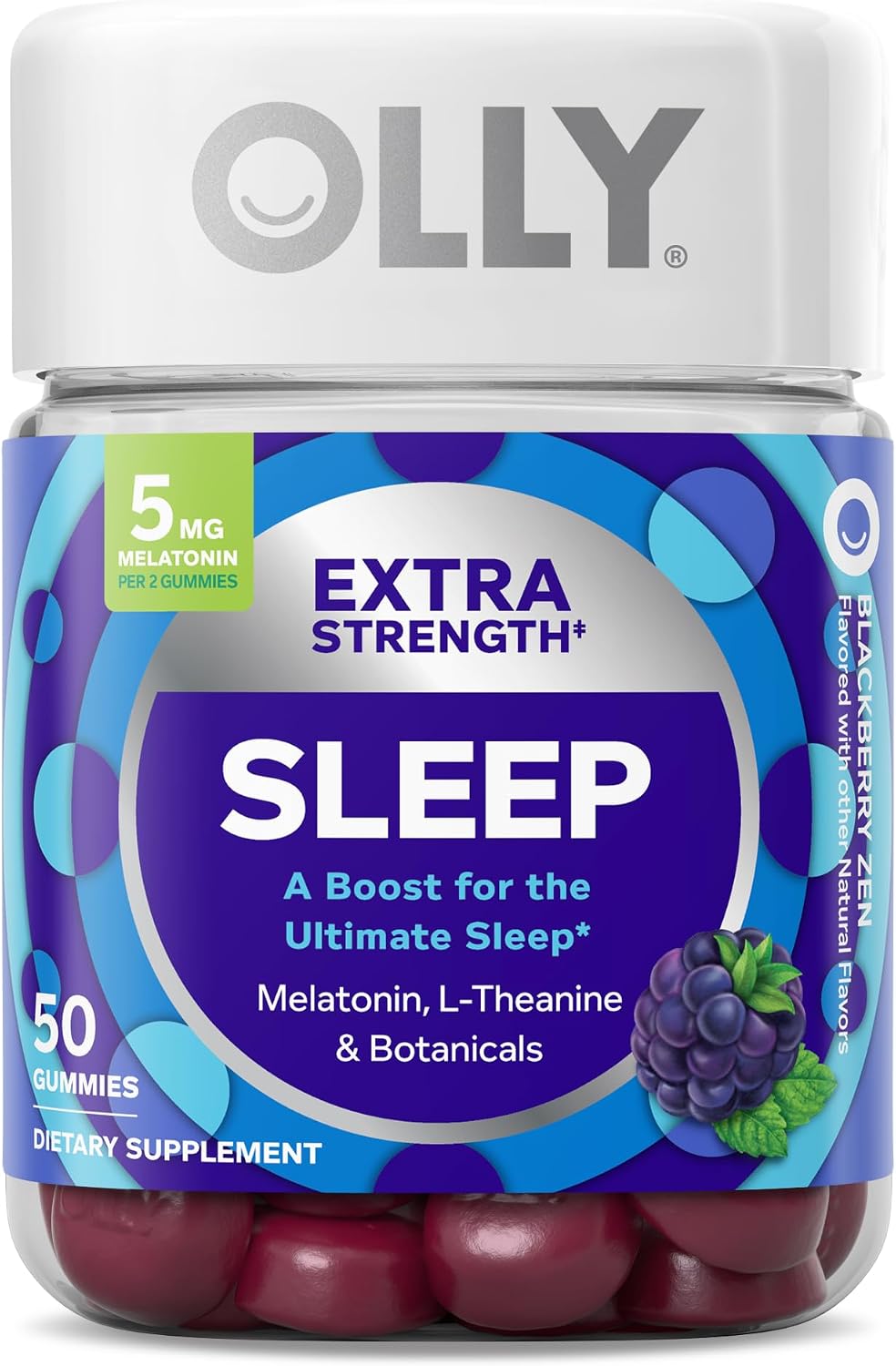 OLLY Extra Strength Sleep, Occasional Sleep Support Supplement – 50 Count