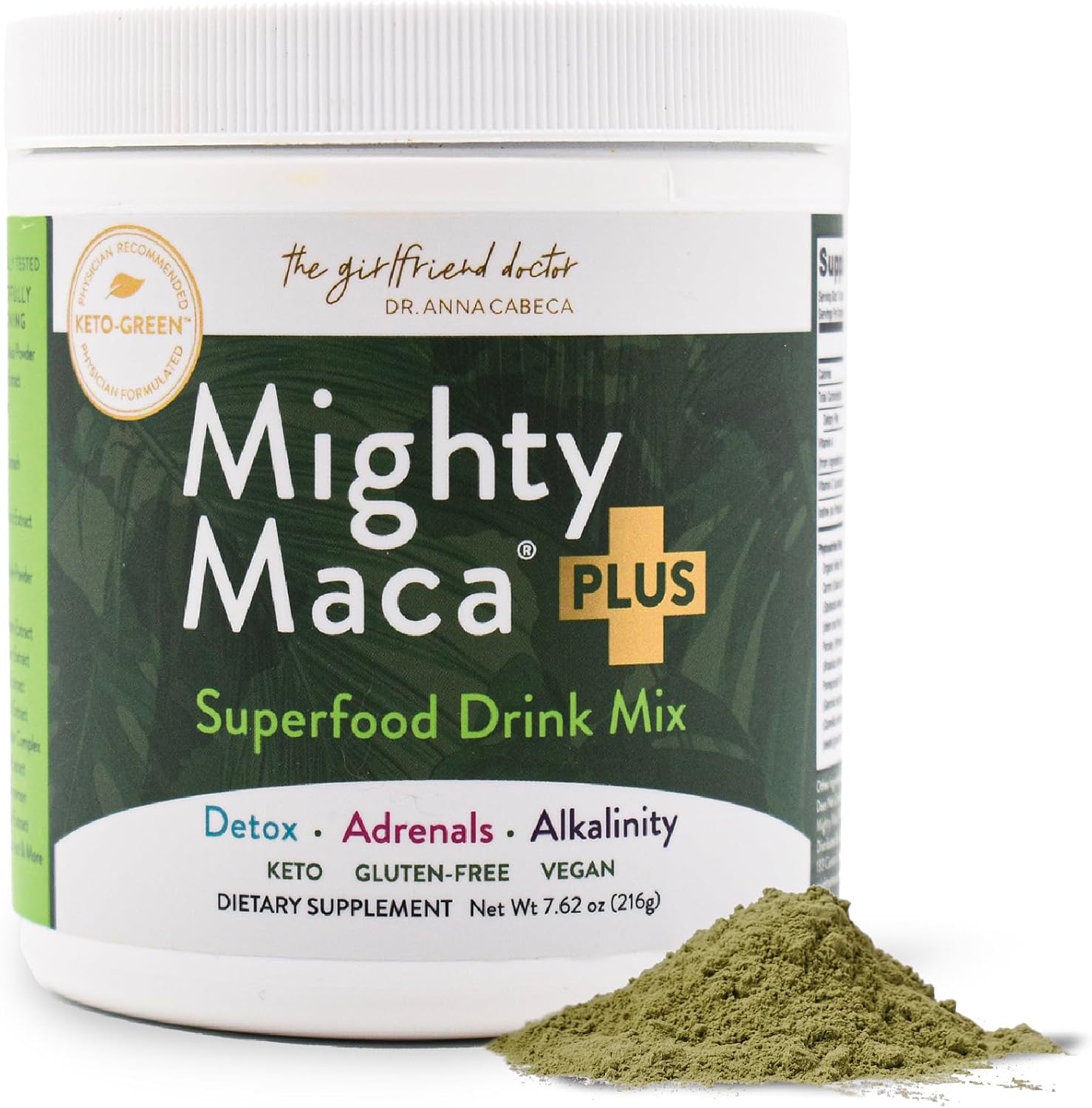 Mighty Maca Plus – Organic Maca Root & Greens Superfood Powder, 60 Servings | Organic Superfood Greens Powder for Daily Energy & Vitality, with Maca Root, Spirulina & Wheatgrass, Non-GMO Formula