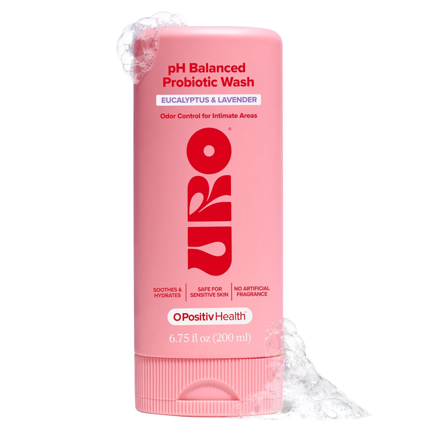 URO pH Balanced Probiotic Wash for Vaginal Odor, Eucalyptus – 6.75 oz