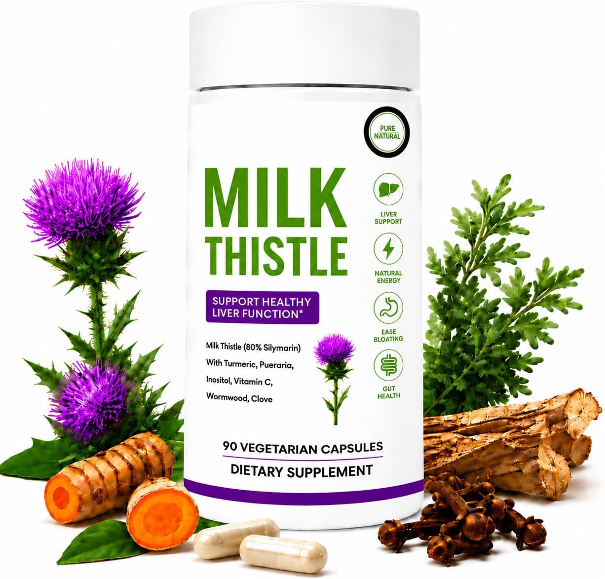 Milk Thistle Supplement, 90 Capsules