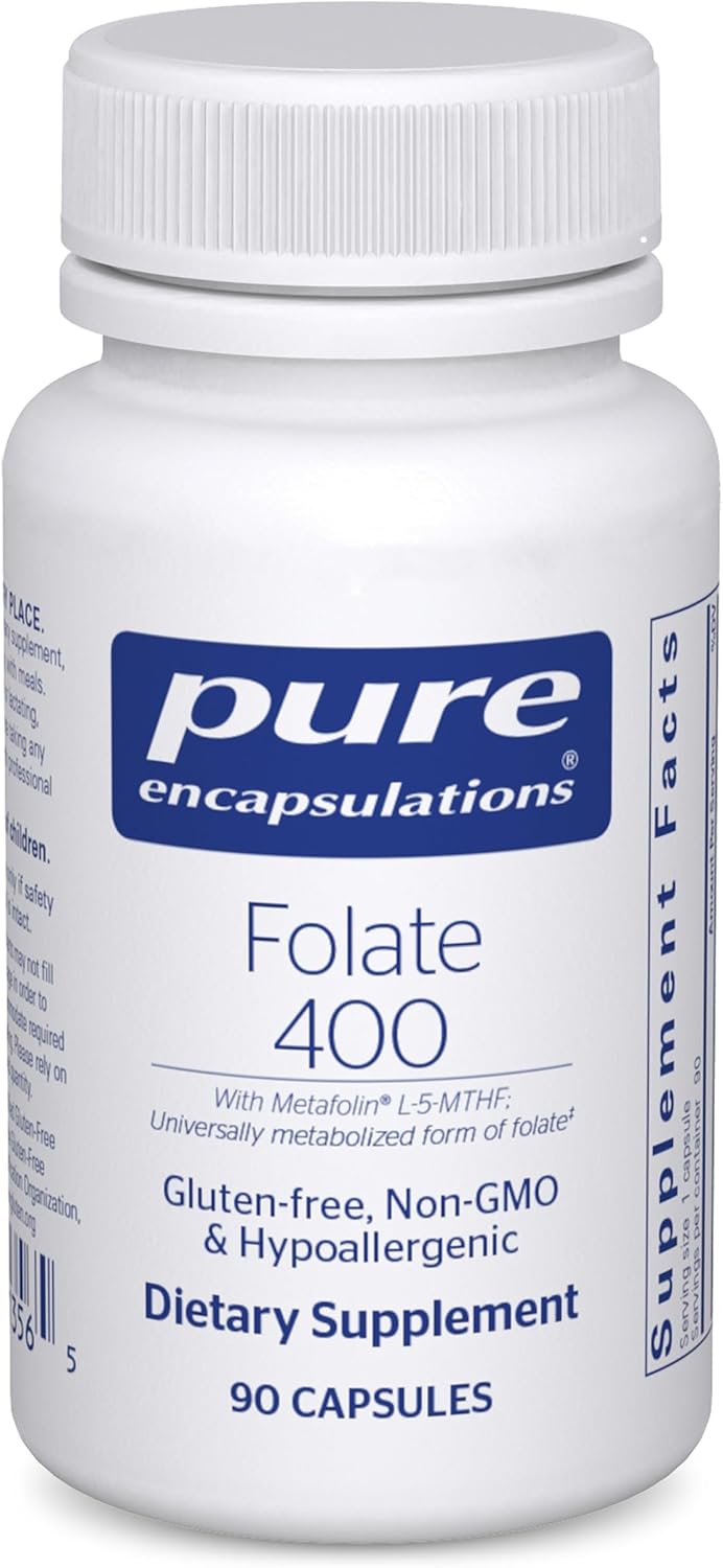 Pure Encapsulations Folate 400, 90 Capsules