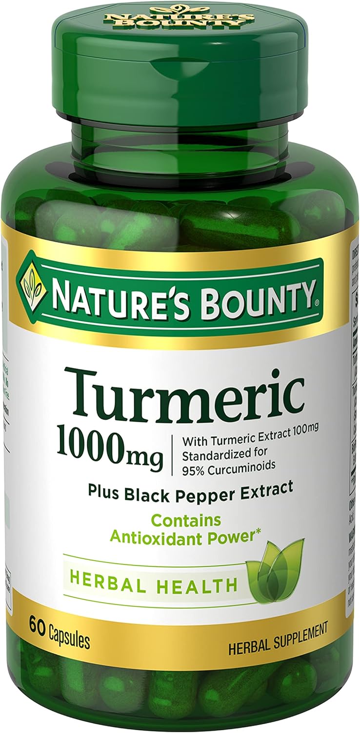 Nature’s Bounty Turmeric with Black Pepper Extract, 60 Capsules