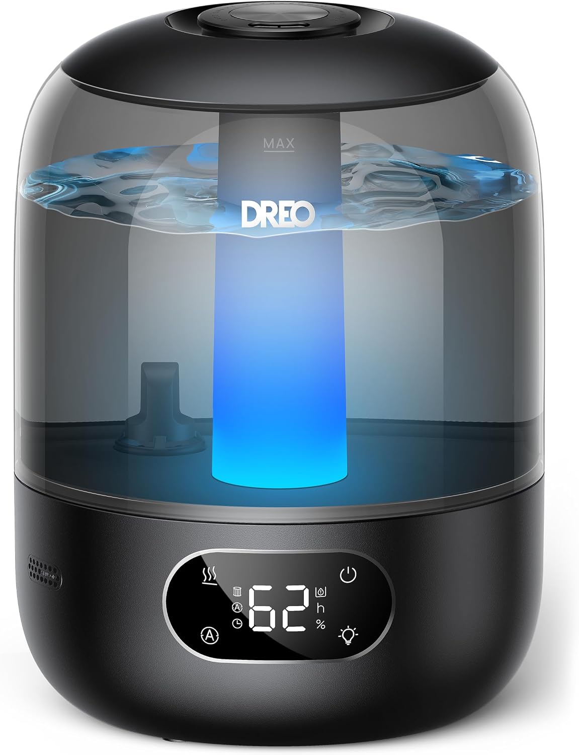 DREO 3L Humidifiers for Bedroom, 30H Runtime, 26 dB Quiet, Black
