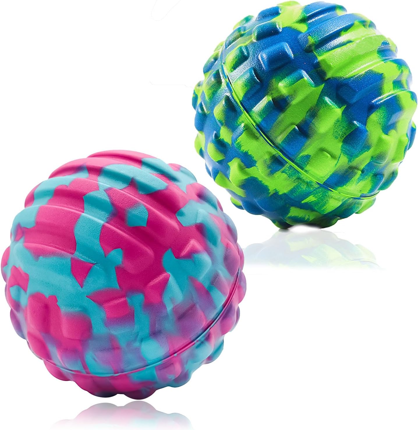 Deep Tissue Massage Ball for Exercise & Recovery – SGS Certification-Targets Back, Shoulder, Legs&Feet-Relieves Muscle Knots, Joint Pain&Tightness, Pressure Point Therapy- Myofascial Release Ball Set