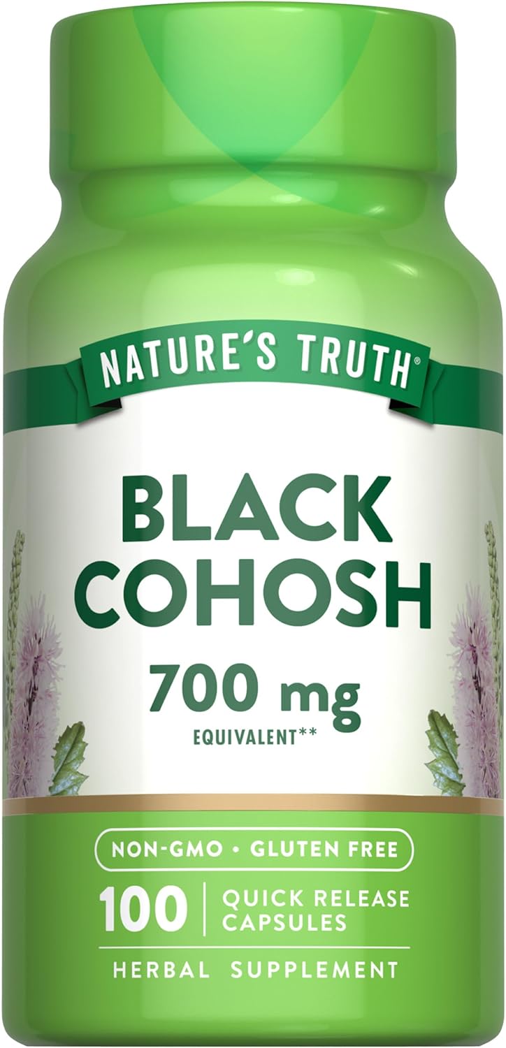 Nature’s Truth Black Cohosh | 100 Capsules | Root Extract | Non-GMO & Gluten Free Supplement