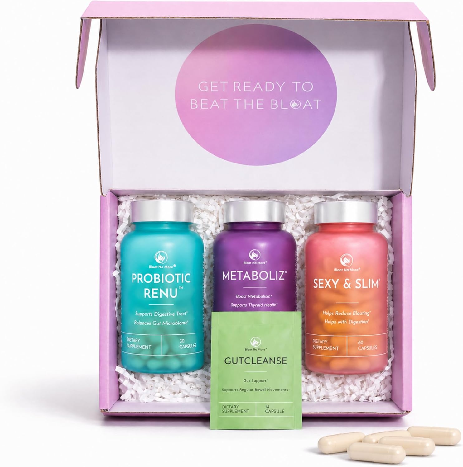 4-in-1 Wellness Kit for Women – Gut Health, Metabolism & Debloating