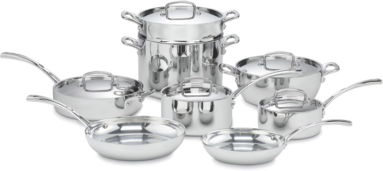 Cuisinart FCT-13 French Classic Tri-Ply Stainless 13-Piece Cookware Set