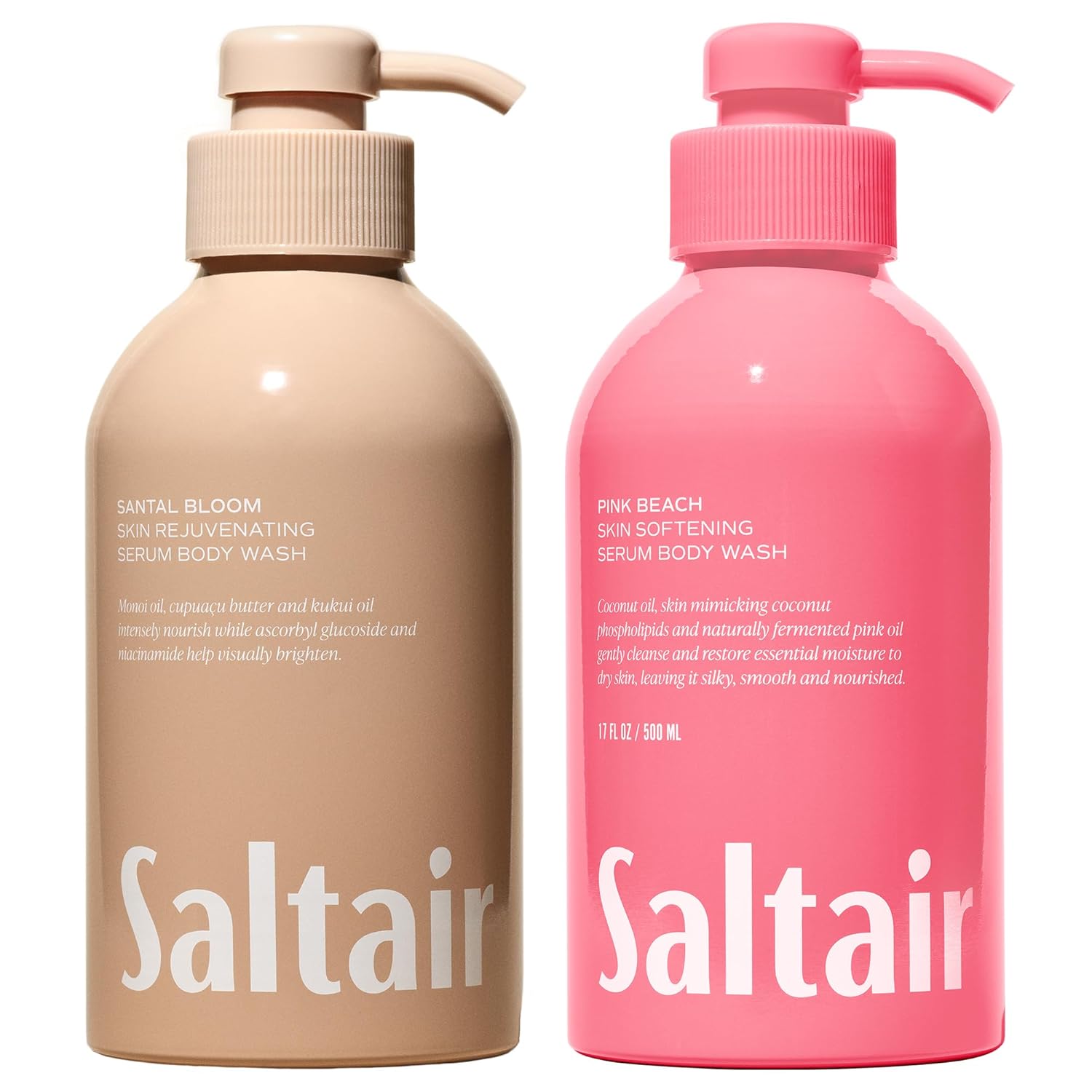 Saltair Body Wash 2-Pack | Signature Scents Shower Gel | 2x 17oz Pumps