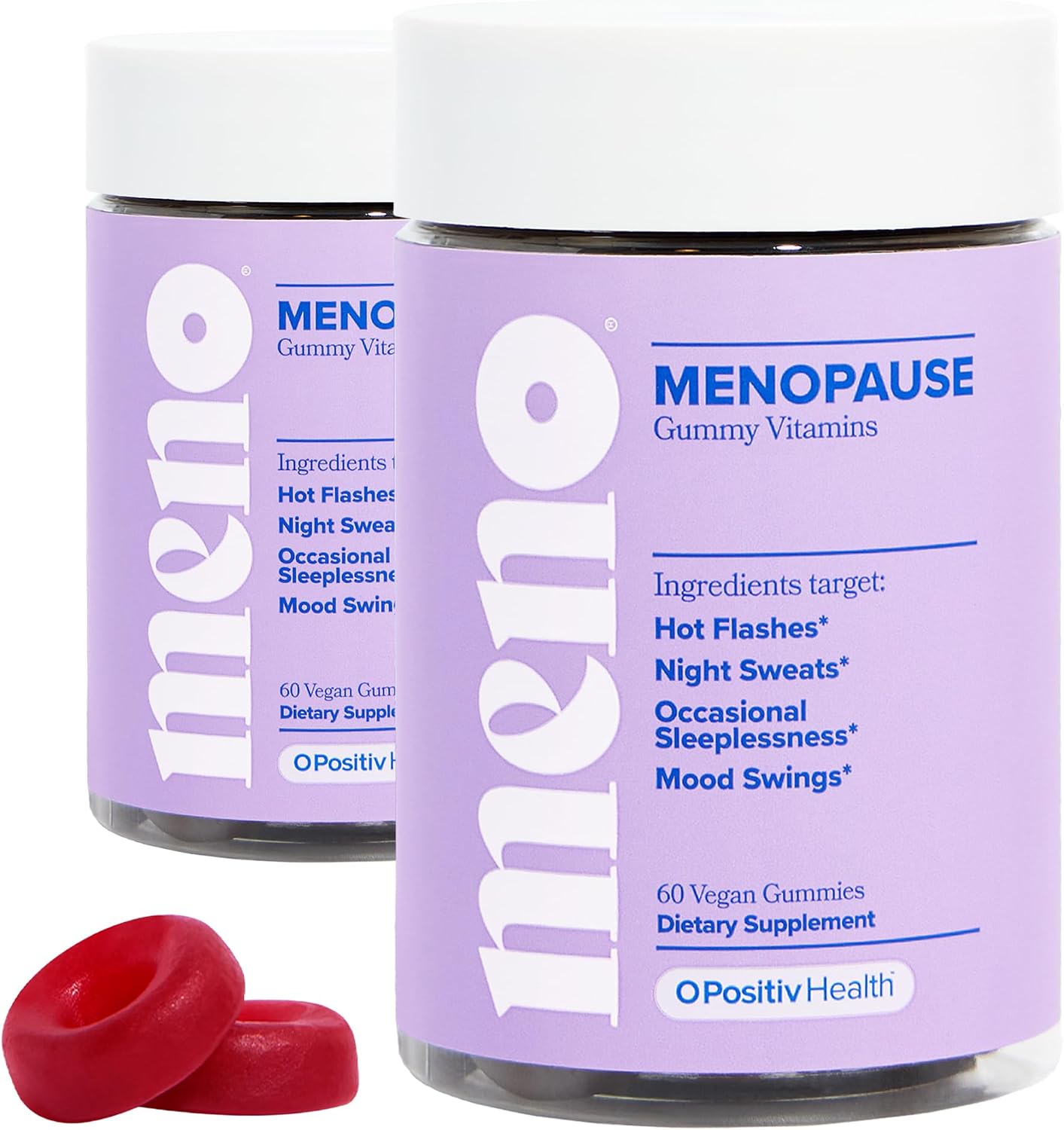 MENO Menopause Gummies – Hot Flashes & Night Sweats – 60-Day Supply