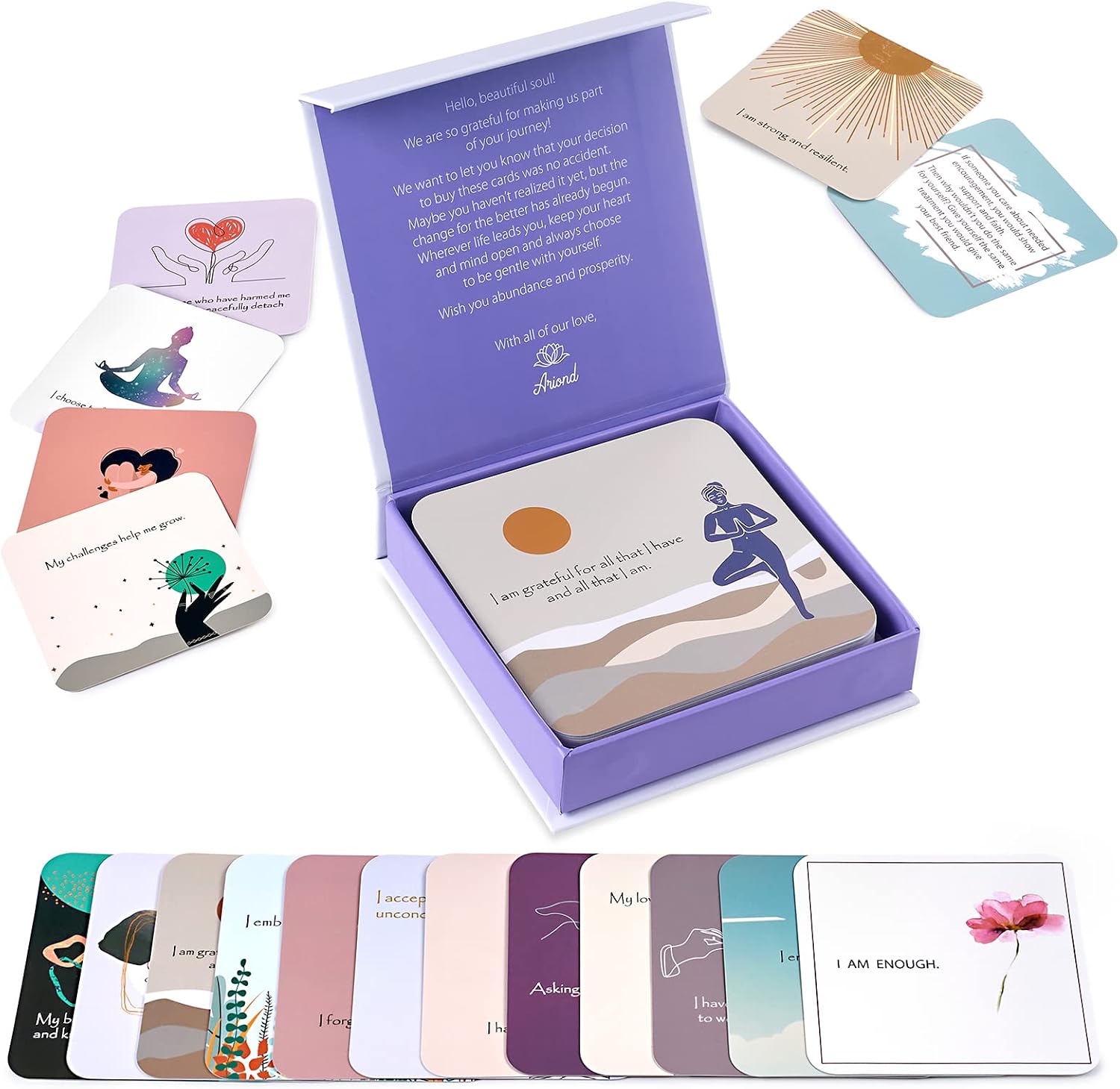 Ariond Happier Me – Daily Positive Affirmation Cards For Self Love