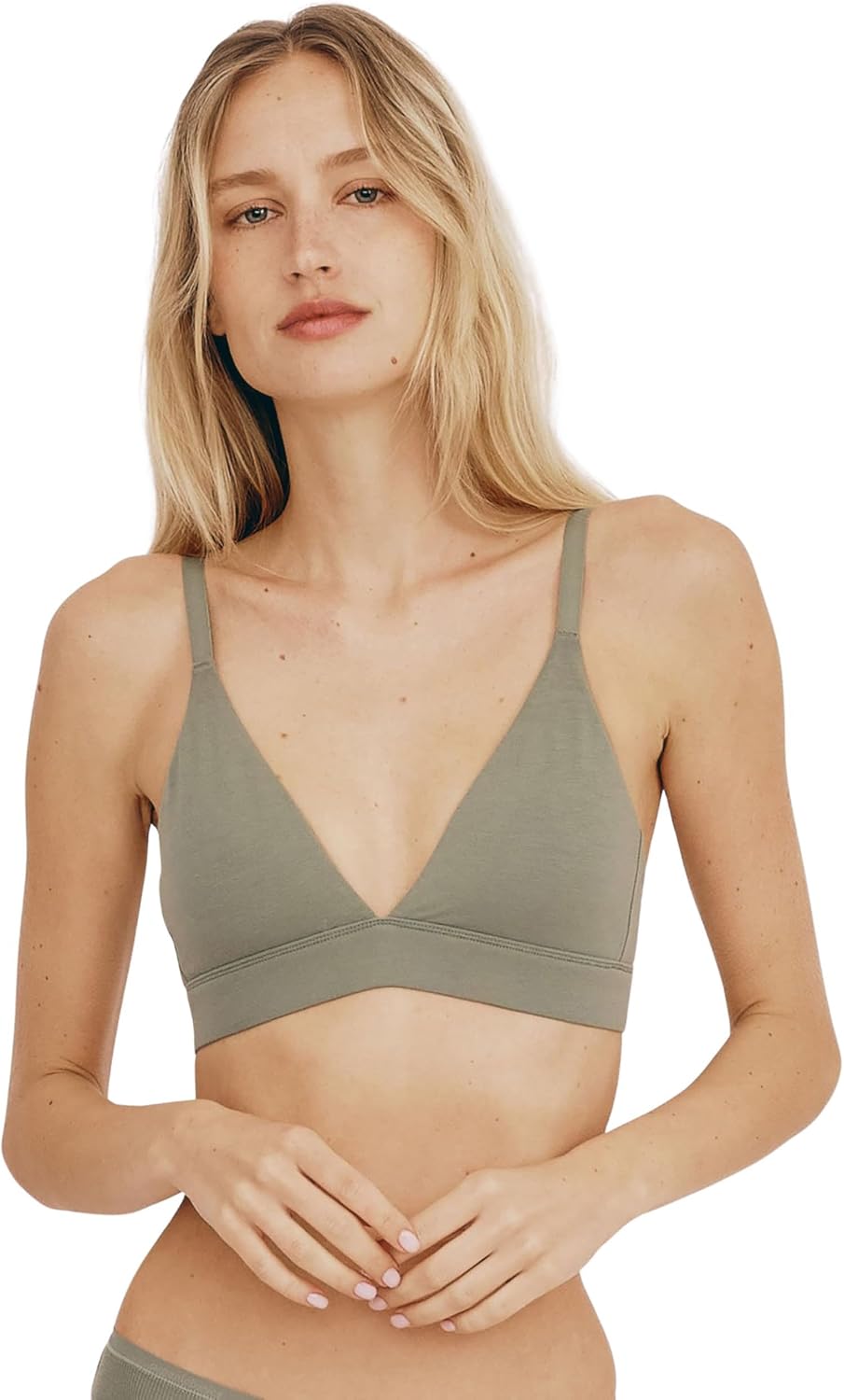 Organic Basics Womens Core Organic Cotton Triangle Bralette