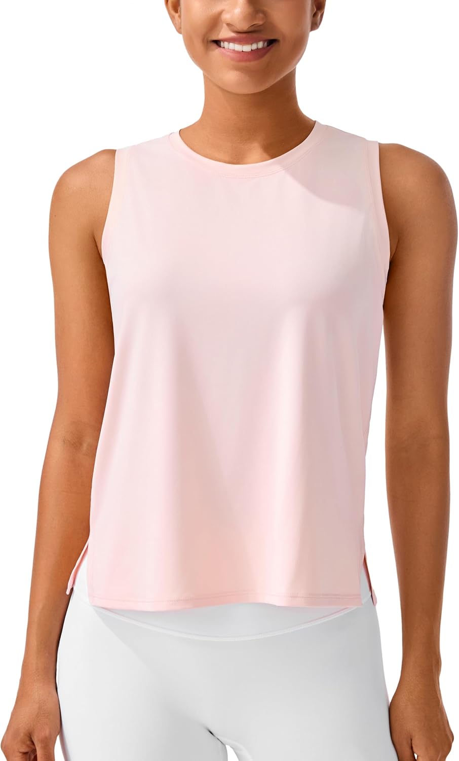 Ice Silk Workout Tops Sleeveless Athletic Tank Loose Fit UPF 50+