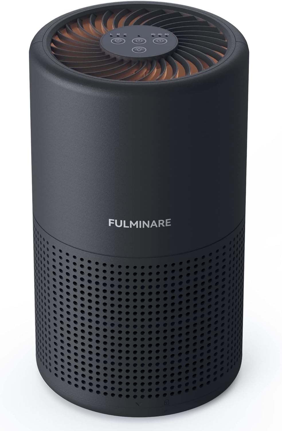 Air Purifiers for Bedroom, FULMINARE H13 True HEPA Filter（Black） | Remove Pet Hair, Smoke, Odors，Quiet Air Cleaner With Night Light, Portable Small Air Purifier for Home, Office, Living Room