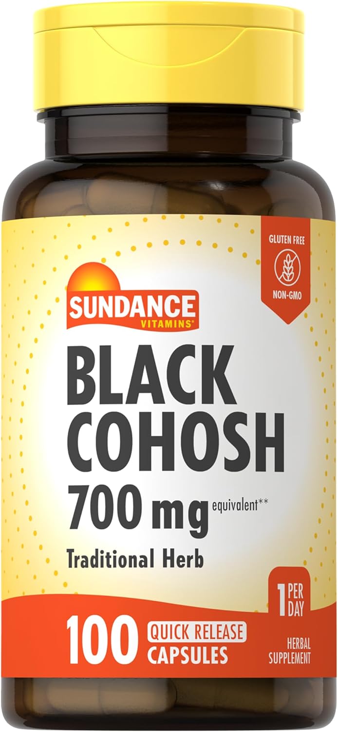 Sundance Black Cohosh | 100 Quick Release Capsules | Traditional Herb | Non-GMO and Gluten Free Supplement