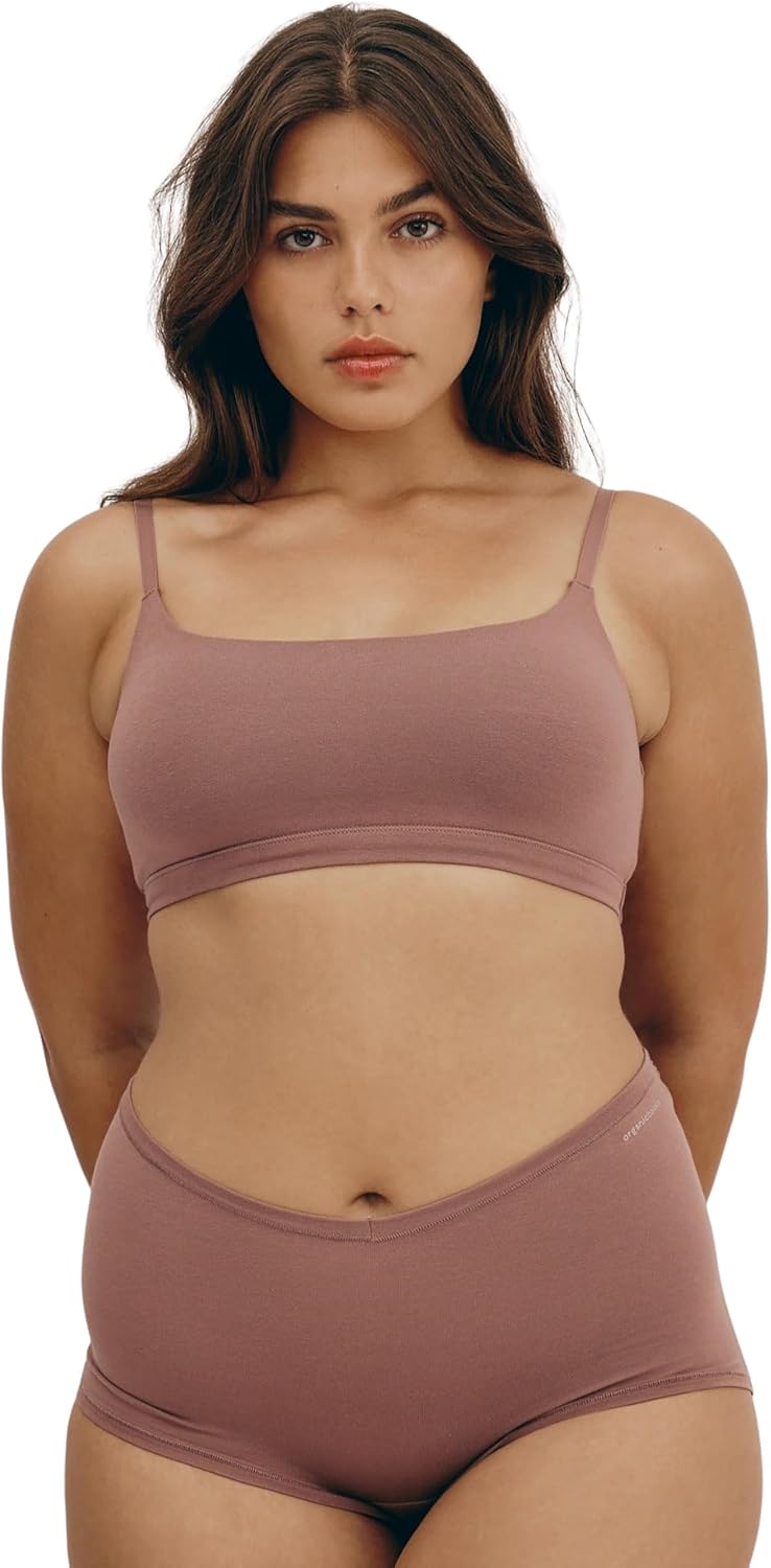 Organic Basics Women’s Flex Scoop-Neck Cotton Bralette