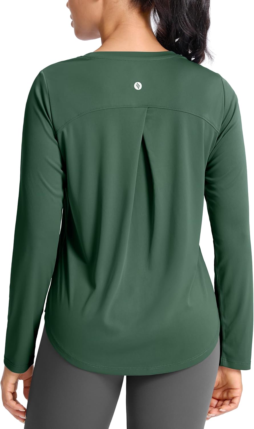 SANTINY Lightweight Long Sleeve Workout Tops for Women Athletic Sun Shirts