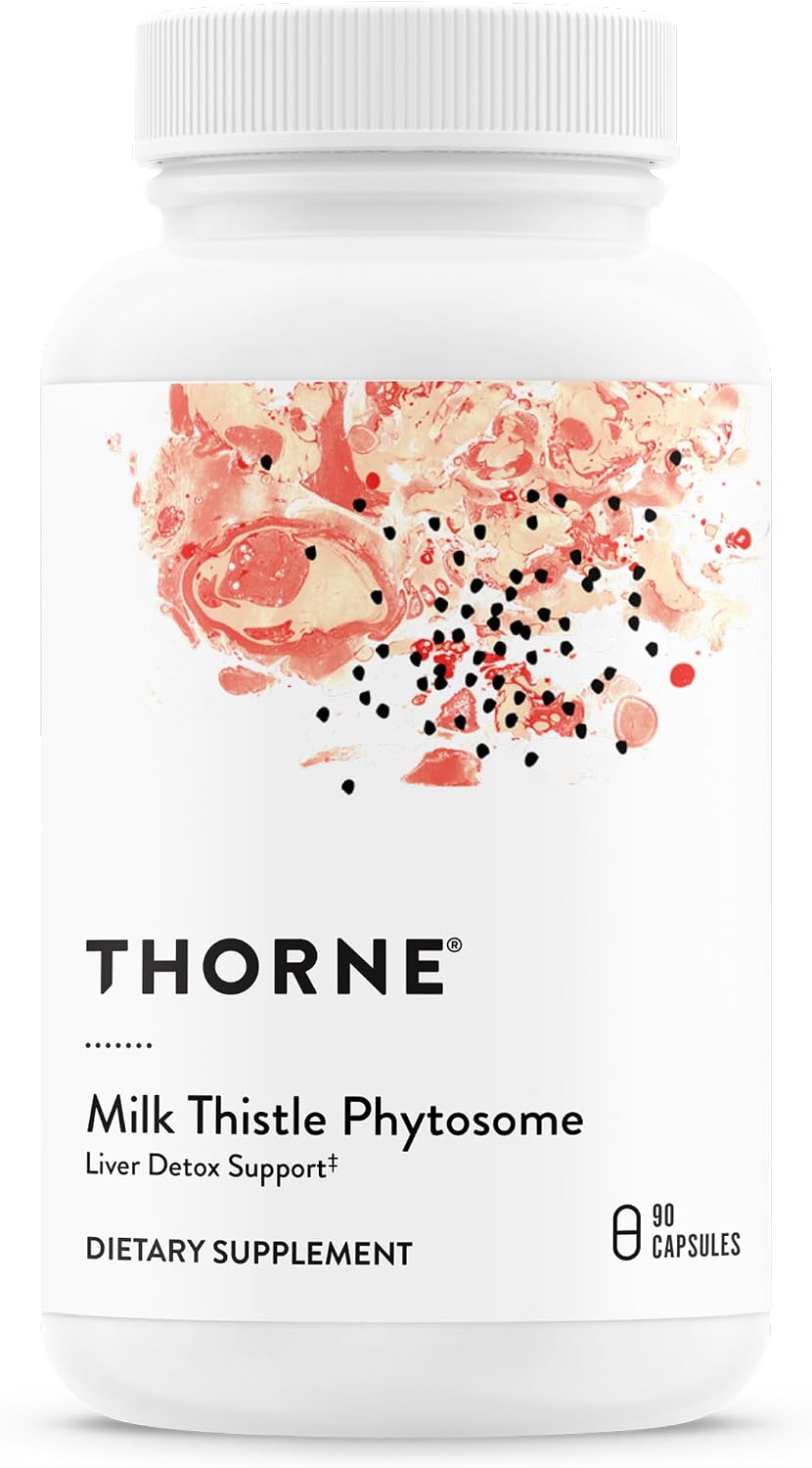 THORNE Milk Thistle Phytosome, Silybin Phospholipid Complex, 90 Capsules