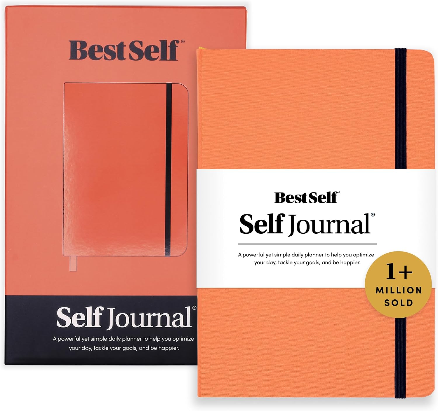 BestSelf Self Journal – Undated 13-Week Goal Planner & Tracker (Coral)