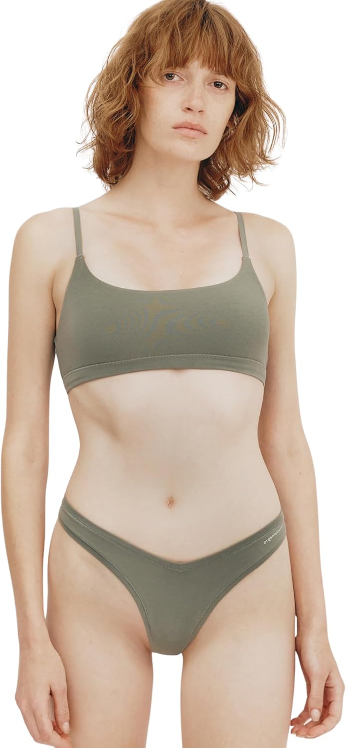 Organic Basics Women’s Flex Scoop-Neck Cotton Bralette