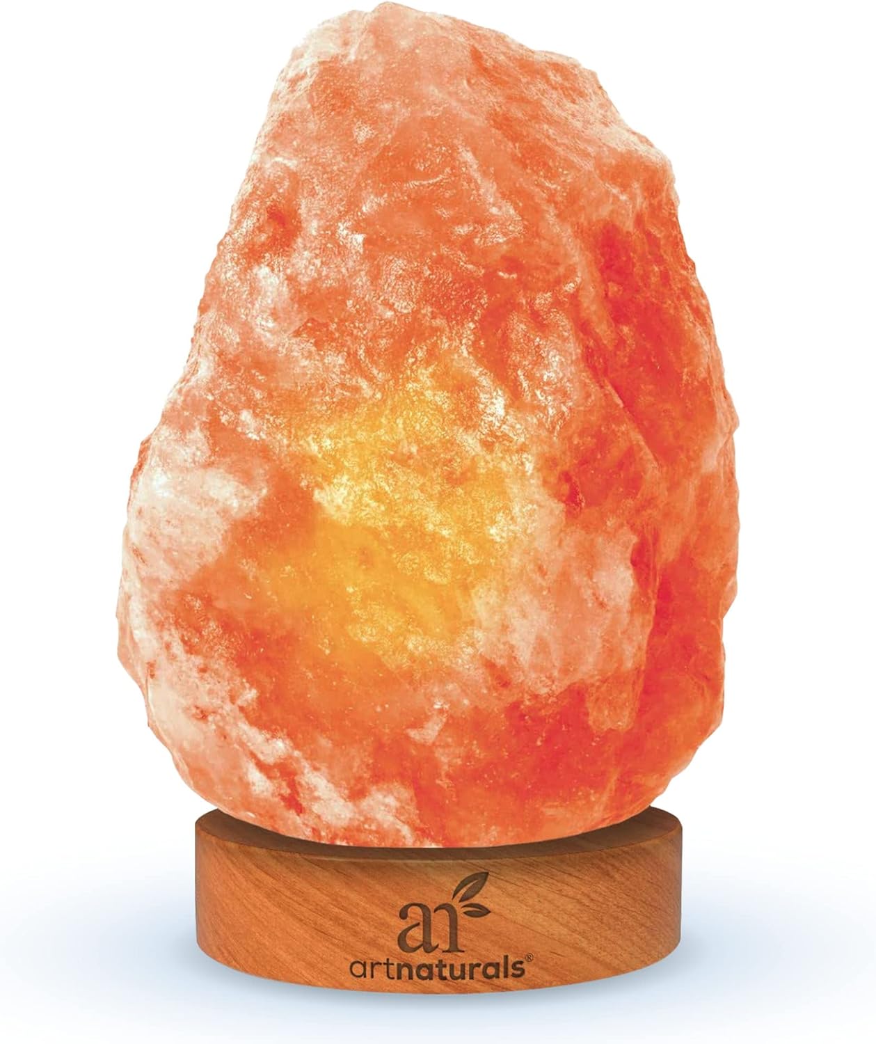 Artnaturals Himalayan Salt Lamp with Wooden Base